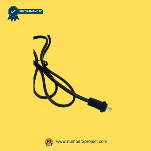 2 pin power cable connector close up for power recliner and lift chair actuator flat prong plug motion furniture replacement cable Number2project