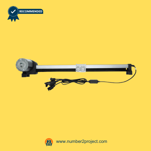 KAIDI KDPT007 linear actuator drive screw gearbox view with mounting block and wiring harness power recliner lift chair actuator replacement Number2project