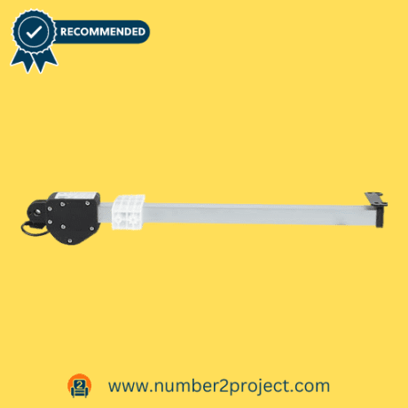 MineCtrl RMT Linear Actuator Model R8123 for power recliner and lift chair motor replacements, displayed on a yellow background.