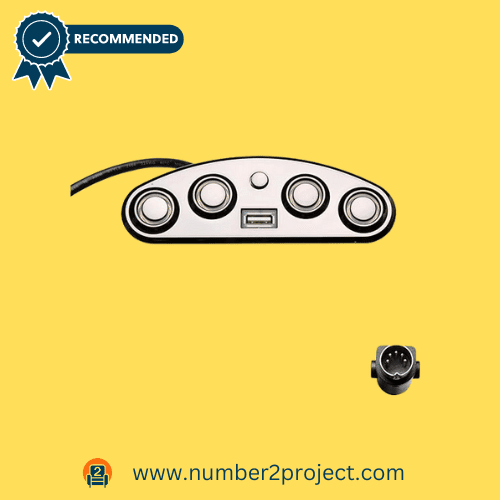 Recliner Switch Sleek Fruhdi power recliner hand control featuring a 5-button interface and USB port, model MLSK35-G9, for easy sofa adjustment